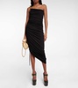 One-shoulder midi dress