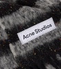 Striped alpaca, wool and silk-blend scarf