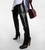Leather over-the-knee boots