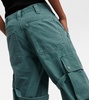 Vivian Strap mid-rise wide-leg jeans