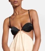 Embroidered cutout gown
