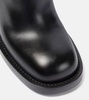 Stirrup leather knee-high boots