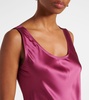 Banjo silk satin midi dress