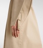 Cotton gabardine trench coat