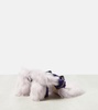 Step Post Shearling-trimmed sandals