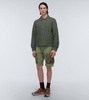 Cotton jersey cargo shorts