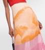 Sequined silk midi dress