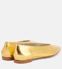 Sofia metallic leather ballet flats
