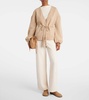 Tiberio belted virgin wool cardigan
