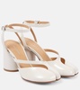 Tabi leather pumps