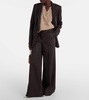 High-rise wool wide-leg pants