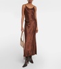 Satin midi dress