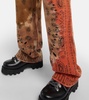 Bandana tie-dye cotton piqué pants
