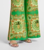 La Musica printed silk palazzo pants