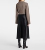 Carnet silk midi skirt