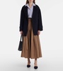 Gea pleated tafeta maxi skirt