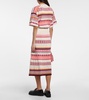 Jacquard cotton-blend maxi skirt