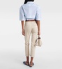 Caden mid-rise twill tapered pants