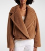 Gardone camel hair and silk teddy coat