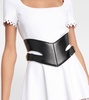 Cut-out leather belt