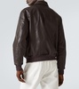 Leather blouson