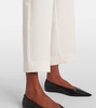High-rise cropped straight pants