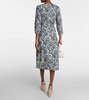 Betty floral cotton poplin midi dress