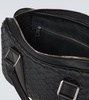 Intrecciato leather briefcase