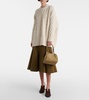 Parachute Small suede shoulder bag