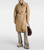 Cotton twill trench coat
