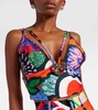 Embellished printed top