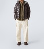 Quilted down jacket