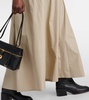 Pleated cotton maxi dress
