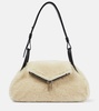 Gemini Small shearling shoulder bag