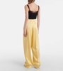 High-rise wide-leg pants