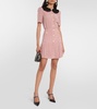 Printed silk minidress