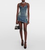 Crystal-embellished minidress