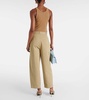 Becker wide-leg cotton twill chinos