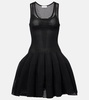 Crinoline knitted minidress