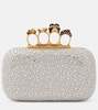 Skull Knuckle embellished clutch