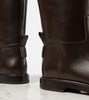 Leather knee-high boots