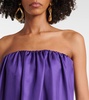 Edda pleated silk maxi dress