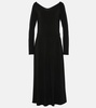 Valido pleated jersey maxi dress