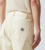 Cotton straight pants