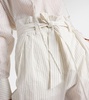 Xero pinstripe cotton and silk palazzo pants