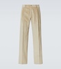 Cotton corduroy straight pants