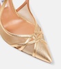 Shear 105 metallic leather and mesh pumps