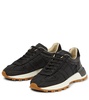 Nylon and suede sneakers