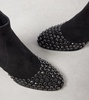 Embellished suede ankle boots