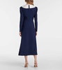 Envers bow-detail satin midi dress